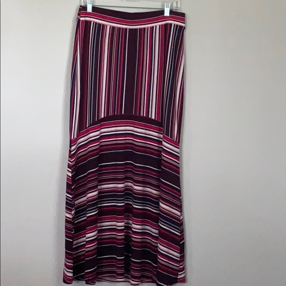 C EST 1946 Striped Long Maxi Skirt